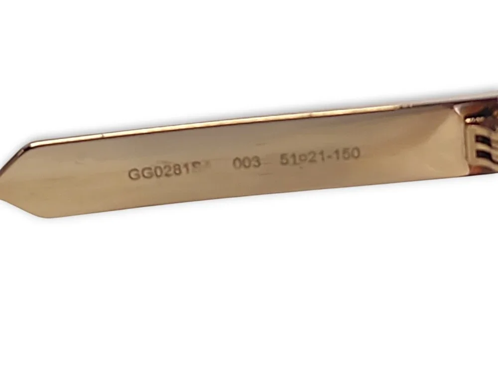Gucci GG0281S-002 Havana Square Brown Lens Women's Acetate Sunglasses